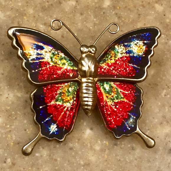 Butterfly Brooch, Hat Pin, Lapel Pin - Picture 4 of 5